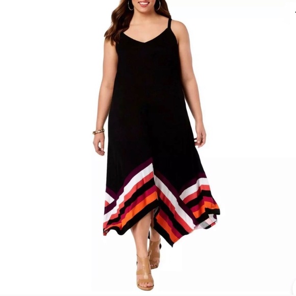black spaghetti strap maxi dress